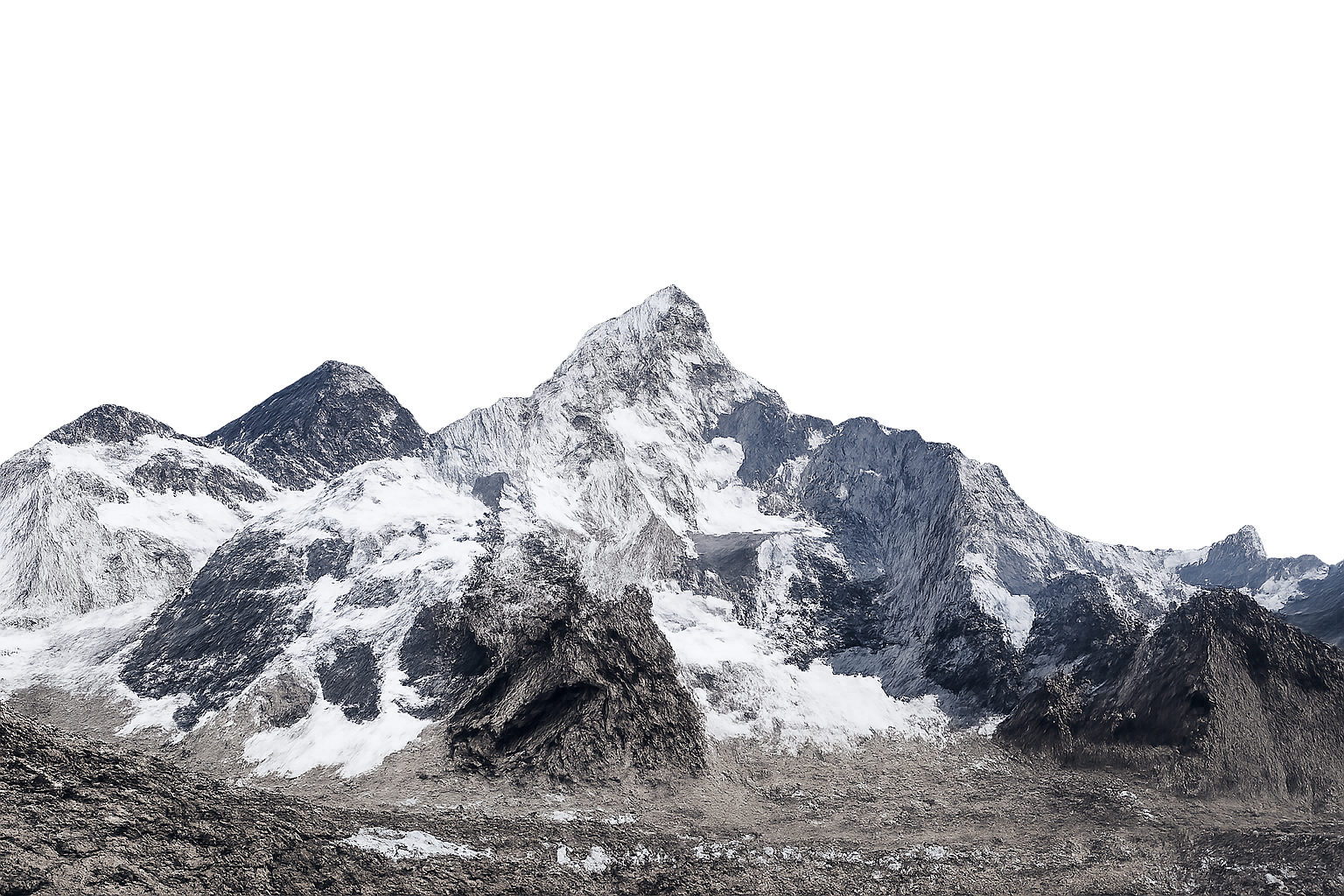 Mountain sketch background